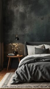 Cozy Textures for a Moody Bedroom