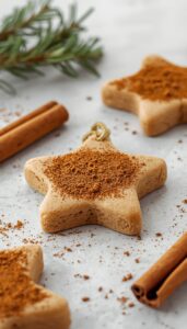 Craft cinnamon salt dough ornaments