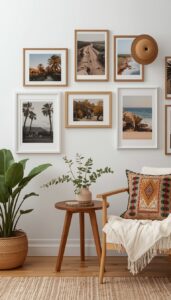 Create a relaxed gallery wall