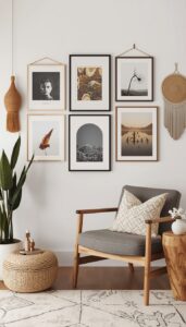 Create a relaxed gallery wall