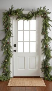 Create layered garlands with real branches