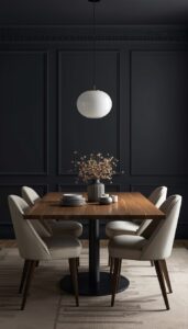Dark Wall Colors for a Moody Dining Room