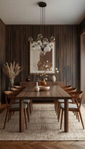 Dark Wood and Natural Materials