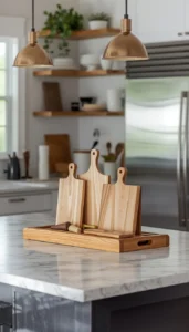 Display cutting boards vertically