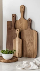 Display cutting boards vertically