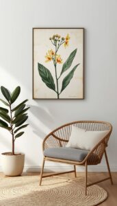 Display nature inspired artwork