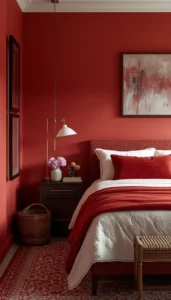 Earthy Red Color Palettes for a Balanced Bedroom