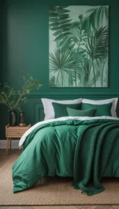 Emerald Green Bedding for a Cozy Layered Look