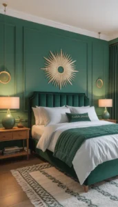 Emerald Green Headboards for a Refined Focal Point