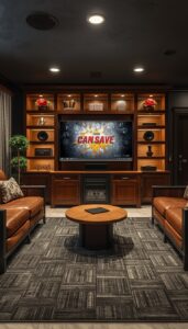 Entertainment Focused Man Cave Design