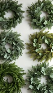 Evergreen and Natural Greenery Wreaths