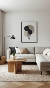 Everyday Cozy Scandinavian Living Room Styling
