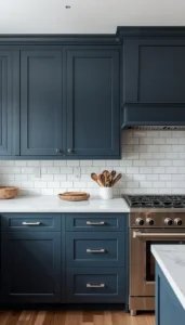 Extend tile to upper cabinets