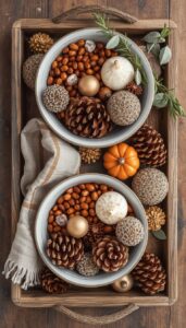 Fill Bowls With Seasonal Elements