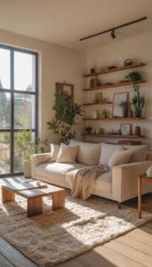 Float furniture when possible