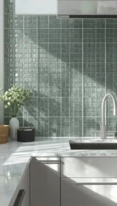 Glass Tile Backsplash for Light Reflection