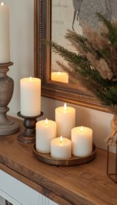 Group Candles Thoughtfully