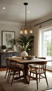 Hang lighting at proper height