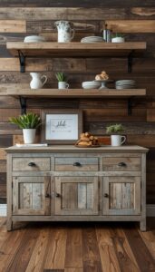 Incorporate Reclaimed or Distressed Wood
