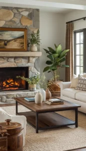 Incorporate stone or ceramic decor