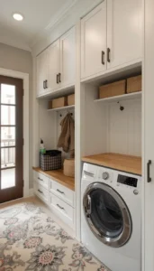 Install floor to ceiling cabinets