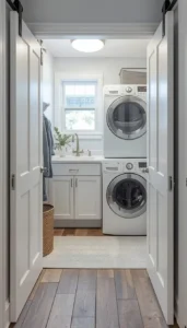 Install pocket doors or barn sliders