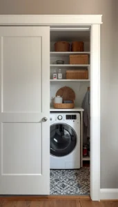 Install pocket or sliding doors