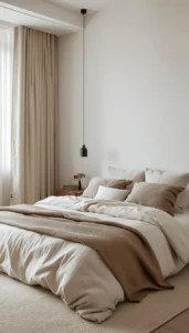 Keep bedding tones coordinated