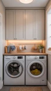 Keep cabinetry in similar shades