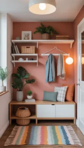 Keep entry decor minimal