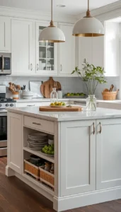 Keep island storage minimal