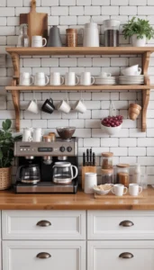 Keep mugs and supplies nearby