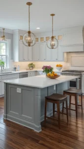 Keep perimeter cabinets light