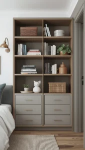 Keep storage visually light