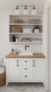 Keep storage visually light