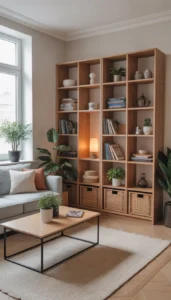 Keep storage visually light