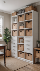 Keep storage visually light