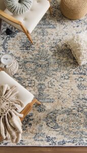 Layer rugs for depth