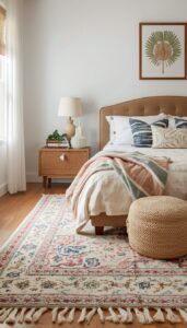 Layer rugs for texture