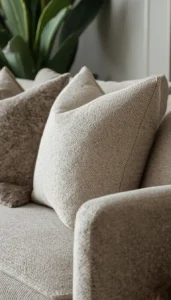 Layer throw pillows subtly