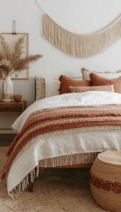 Layered Bedding for a Cozy Boho Look