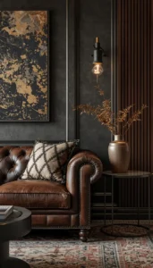 Leather Accents for Texture and Depth