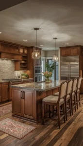 Lighting That Highlights the Island Area