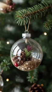 Make ornaments from foraged materials