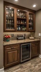 Match cabinetry with surrounding decor