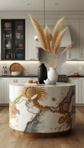 Match material tones with finishes