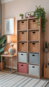 Match storage with room colors