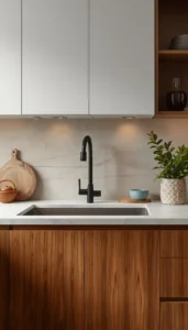 Matte Finish Backsplash for Modern Style