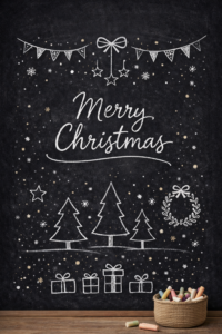 Minimalist Christmas Chalkboard Designs