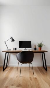 Minimalist Masculine Home Office Styling